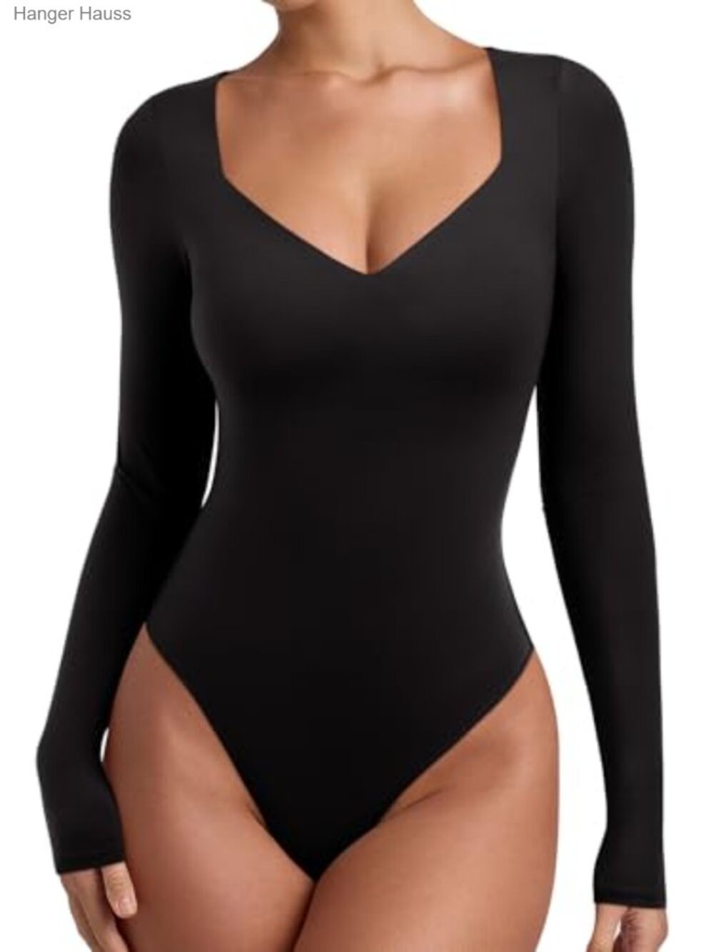 Women's Long Sleeve Square Neck Bodysuit